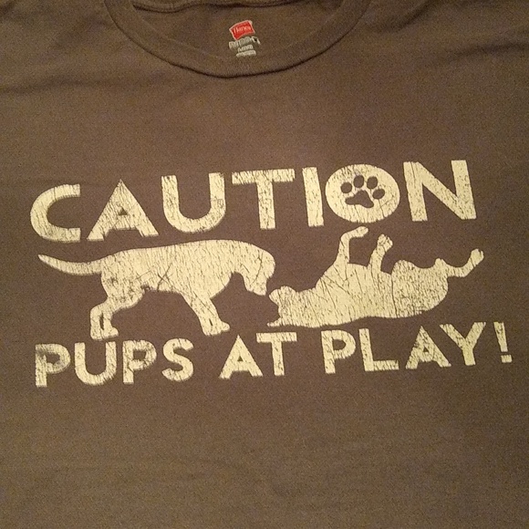PUPS AT PLAY T-SHIRT - Picture 1 of 6